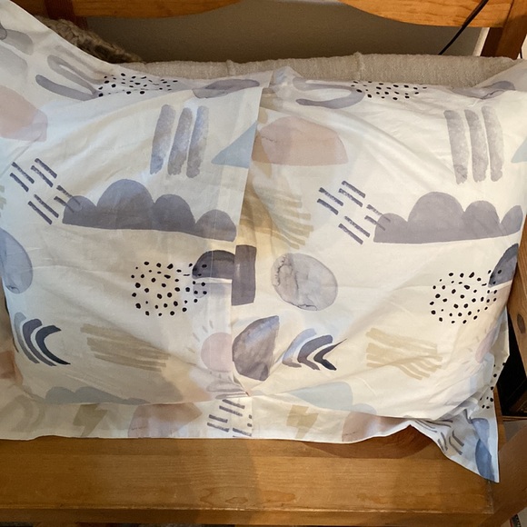 Pottery Barn Kids Organic “Silly Shape” Pillow Case, Standard 100% Cotton, NWOT - Picture 2 of 5